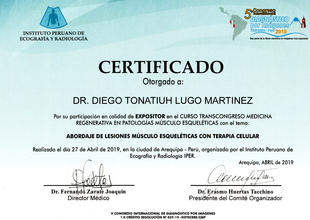 Dr. Diego Lugo Medicina Regenerativa